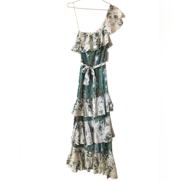 MISA Faena Floral-print Ruffle-trimmed Maxi Dress - Picture 2 of 8